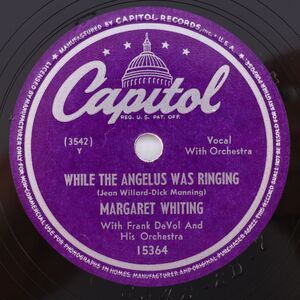 Margaret Whiting –While Angelus Was Ringing/My Dream Is Yours 78rpm Record 15364